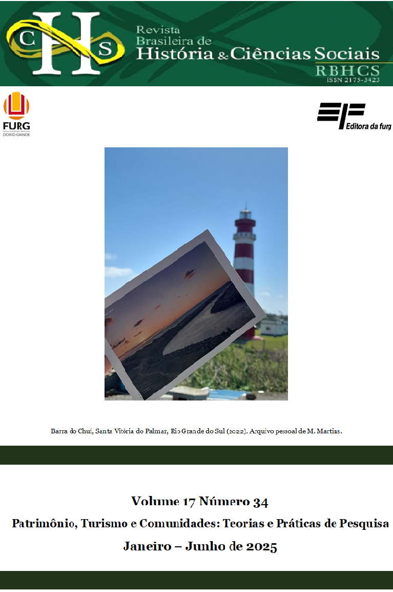 					Visualizar v. 17 n. 34 (2025): Patrimônio, Turismo e Comunidades: Teorias e Práticas de Pesquisa (Jan-Jun/2025)
				