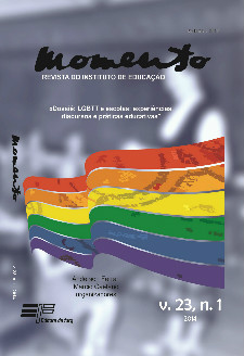 					Visualizar v. 23 n. 1 (2014): LGBTT e Escolas: experiências, discursos e práticas educativas
				